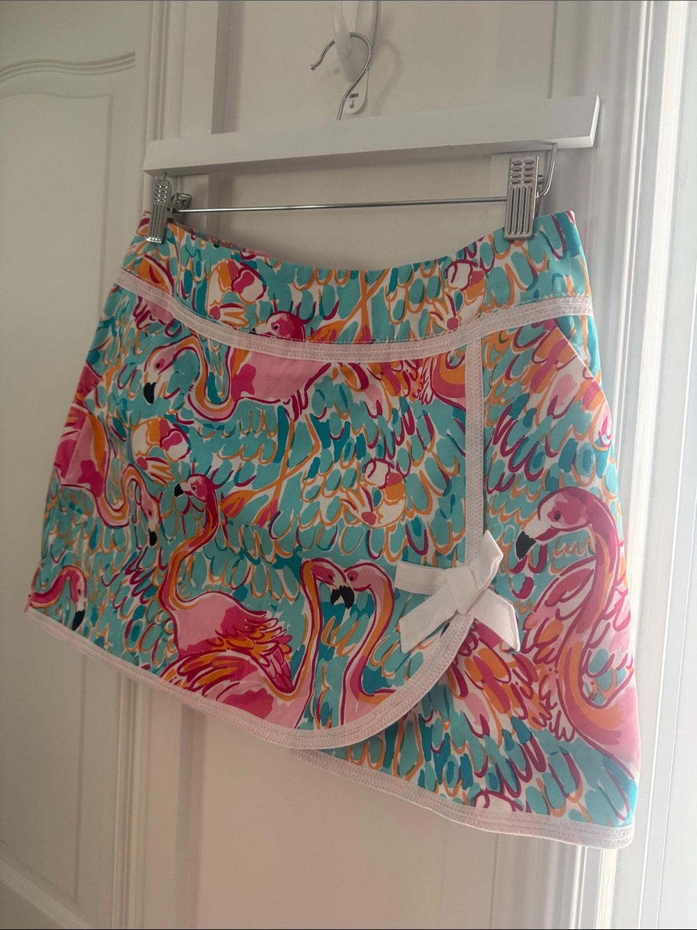Lilly Pulitzer Turquoise Pink & Orange Tropical Print Skort
